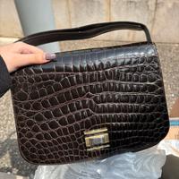 Borsa in vero coccodrillo, vero Cocco Bidenti