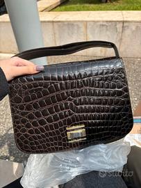 Borsa in vero coccodrillo, vero Cocco Bidenti
