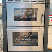 STUFA/CUCINA A LEGNA a PIROLISI”SENKO”SG60 da6,5kw