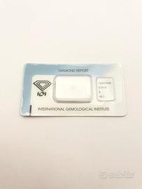 Solitario oro 18KT diamante 0.33 VS1 E IGI SALVINI