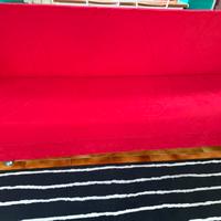 Divano letto rosso