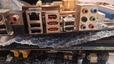 Scheda madre Asus p5k e con processore