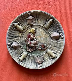 Piatto da Muro - in ceramica decorato a mano