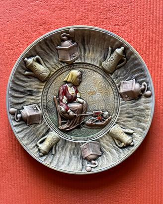 Piatto da Muro - in ceramica decorato a mano