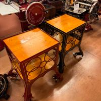 tavolini restaurati per affettatrici