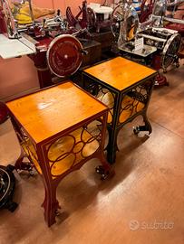 tavolini restaurati per affettatrici