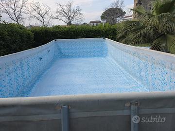 Piscina rettangolare fuori terra