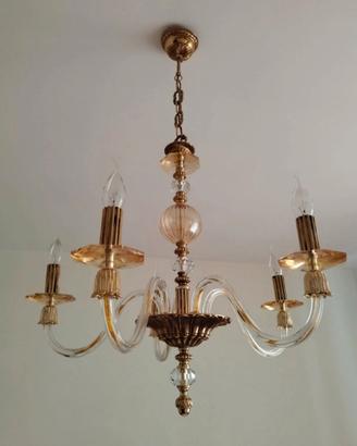 Lampadario bronzo
