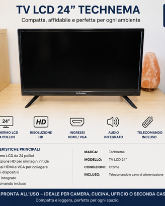 TV 24 pollici LCD con telecomando