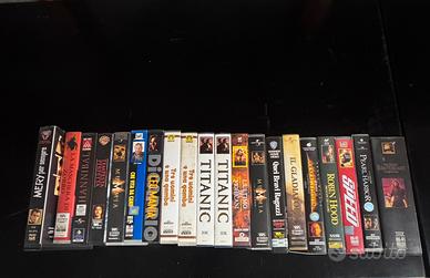 Cassette VHS stock 21 pezzi titoli vari