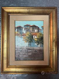 Dipinto olio su tela Antonio di viccaro