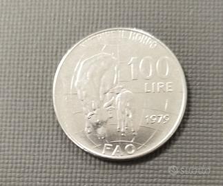 100 LIRE ANNO 1979 TESTA ROVESCIATA - ERRORE