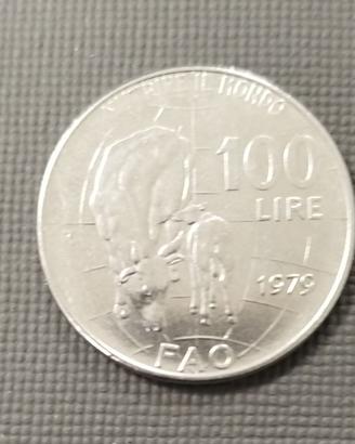 100 LIRE ANNO 1979 TESTA ROVESCIATA - ERRORE