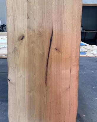 Piano tavolo in legno massello castagno 160x76x3.5