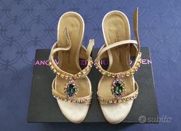 Sandali gioiello Giuliano Venanzi tg 37