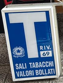 Insegna Tabacchino sali tabacchi valori bollati 69