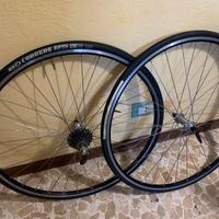 Coppia ruote ambrosio mozzi pmp