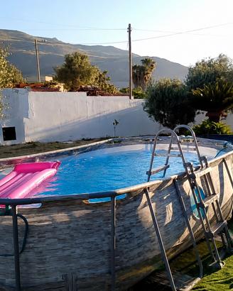 piscina fuori terra best way con oblo'