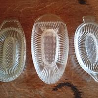 VECCHIA GRATTUGIA VETRO ARNESI DA CUCINA VINTAGE 