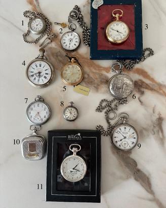 Orologi da taschino, Argento, Collezione, Antichi