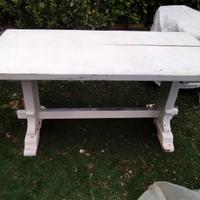 tavolo da giardino in legno usato 160x80
