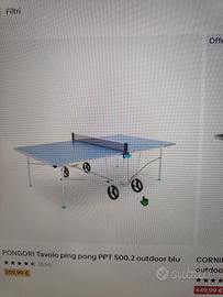 Tavolo da ping pong Dechatlon PPT 500.2