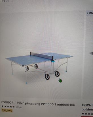 Tavolo da ping pong Dechatlon PPT 500.2