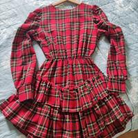 Vestito tartan rosso CHARGET