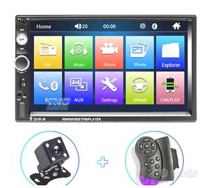 RADIO 2DIN 7" TOUCHSCREEN BLUETOOTH USB SD RETROM
