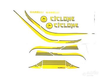 GARELLI CICLONE GIALLO - GRIGIO kit completo ADESI