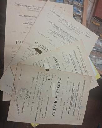 Pagelle epoca fascista 