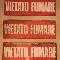 Cartello vietato fumare