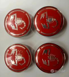 4 tappi coprimozzo per Abarth 500/595/695/G.