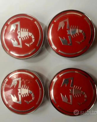 4 tappi coprimozzo per Abarth 500/595/695/G.