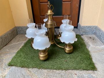 Lampadario anni 70 - 5 luci