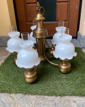 Lampadario anni 70 - 5 luci