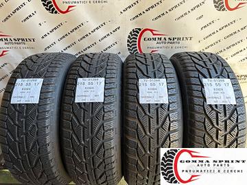 4 PNEUMATICI 215/55 R17 RIKEN INVERNALI SEMINUOVE