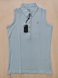 Polo donna s/maniche Pull Love, taglia S (NUOVO)