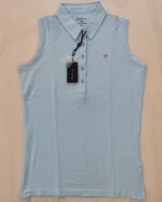 Polo donna s/maniche Pull Love, taglia S (NUOVO)