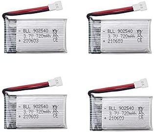 Set 4 Batterie LiPo 3.7V 720mAh per Syma X5 RC