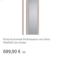 porta scorrevole a scrigno