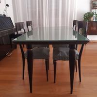 Tavolo e 4 sedie vintage anni ’50