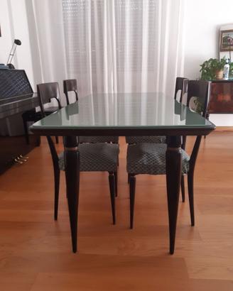 Tavolo e 4 sedie vintage anni ’50