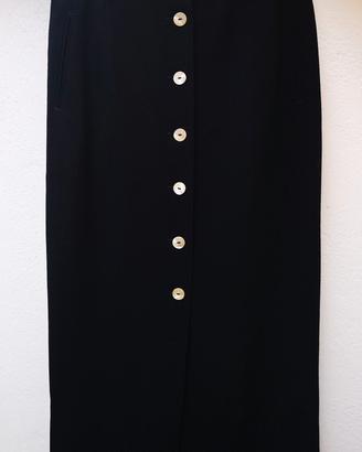 Gonna lunga in pura lana vergine – Blu scuro TG 48