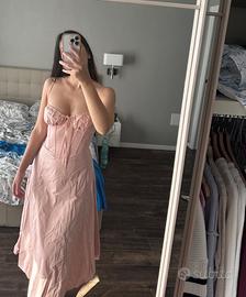 Vestito midi BABYBOO con corsetto rosa Blush