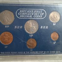 Set monete Regno Unito 1971 decimali 
