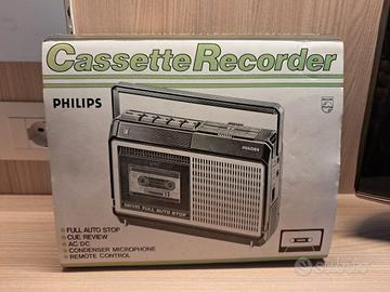 REGISTRATORE CASSETTE PHILIPS VINTAGE 