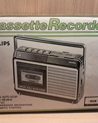 REGISTRATORE CASSETTE PHILIPS VINTAGE 