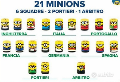 Lotto Minions Runners Carrefour gadget cattivissim