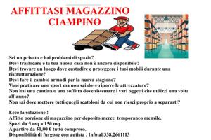 Deposito temporaneo arredamento e altro